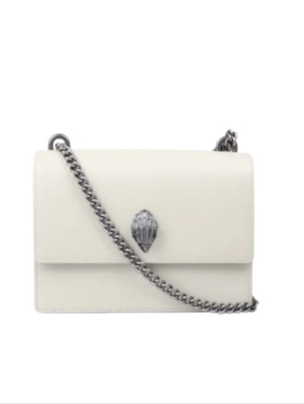 Kurt Geiger London Shoreditch Crossbody Bag w/ Dustbag & Mirror In Bone NWT